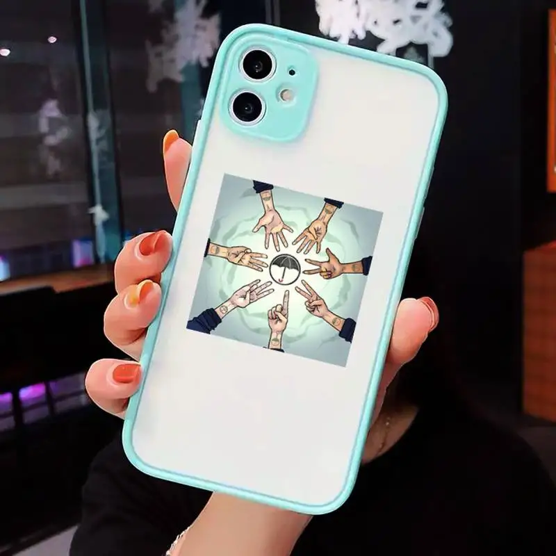 

The Umbrella Academy Phone Case Matte Transparent for iPhone 7 8 11 12 s mini pro X XS XR MAX Plus cover funda