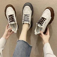 qicius 2021 autumn new trend womens shoes leisure thick soled super fiber small white shoes sports fashion muffin shoes