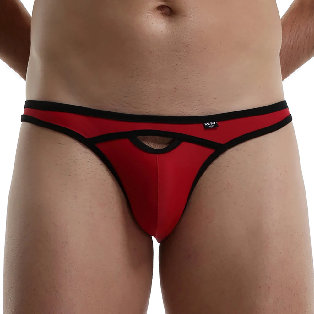 Мужское нижнее белье сексуальные трусы с низкой посадкой дышащие мешочком