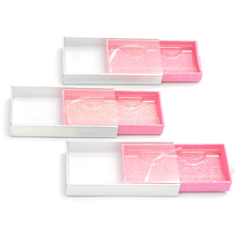 

Wholesale Lash Boxes Packaging Eyelash Box Package Custom Drawer Rose Gold False Eyelashes Makeup Storage Case bulk Vendors
