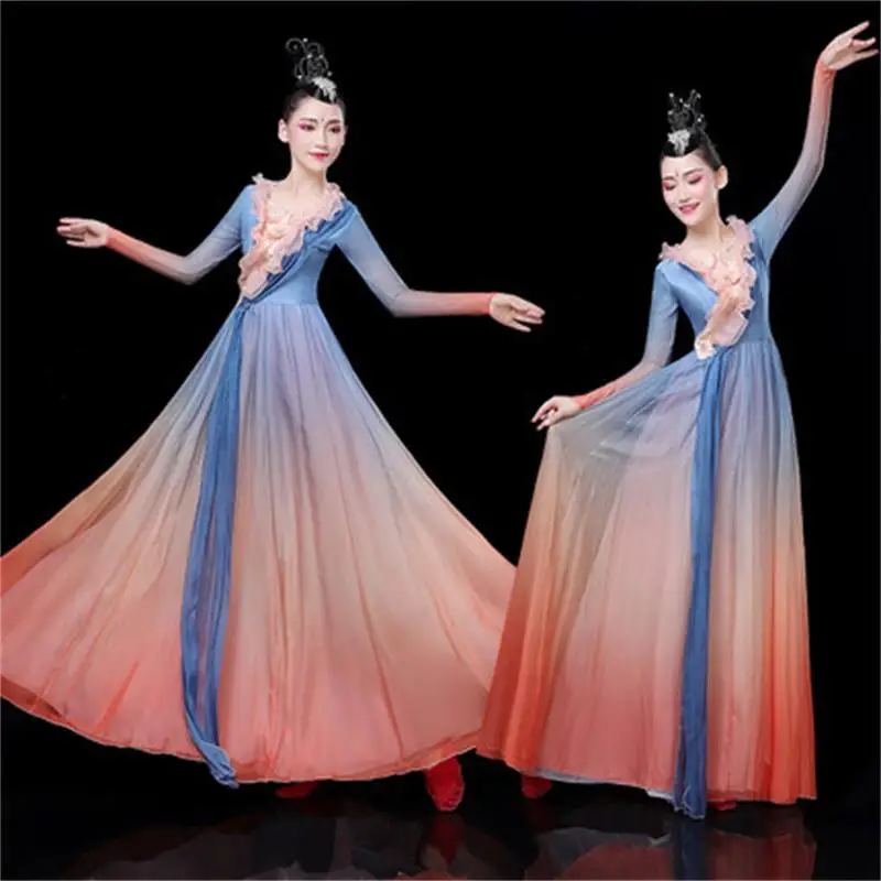 Новый Открытый танец современный танцевальный костюм костюмы женский хор группа