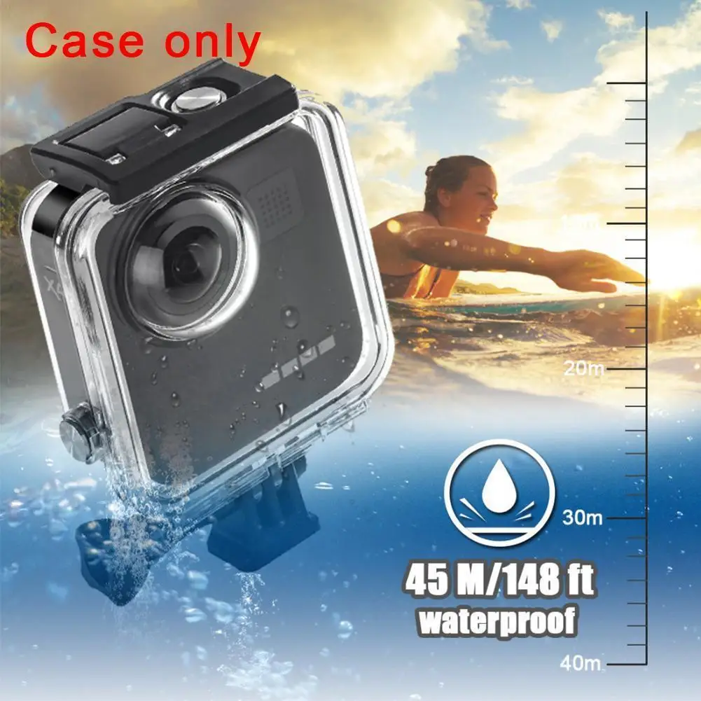

Panoramic Sports Camera Waterproof Case Suitable For GoPro's Accessories Diving Sports Panoramic Camera 360 MAX O9R8