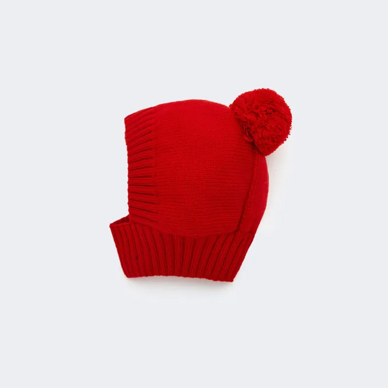 

Red Baby Helmet Winter Baby Hat Knitted Sublimation Warm Baby Hat Girl Accessories Czapka Zimowa Dziecko Baby Stuff AC50MZ