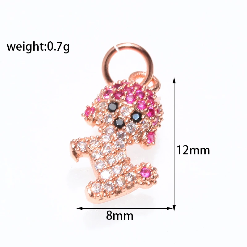 Подвеска для изготовления ювелирных изделий медная микрозакрепка из фианита