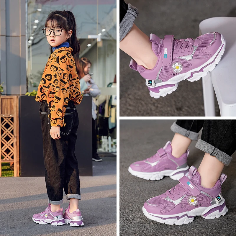 

Xiaomi Child Sneakers Mesh Casual Shoes Girl Sneakers Kid summer Sport Footwear Kids Shoe for Girl Light Shoes Pink Shoes spring