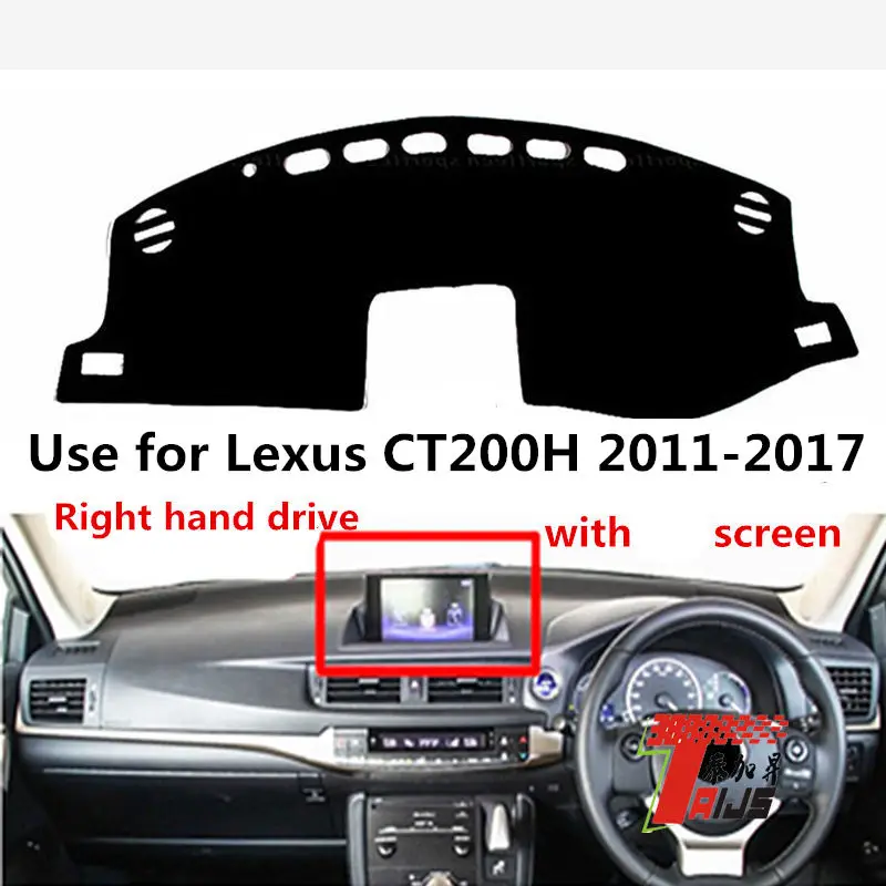 

TAIJS Factory 3Colors Sport Polyester Fibre Car Dashboard Cover For Lexus CT200H 2011 2012 2013 2014 2015 16 17 Right hand drive