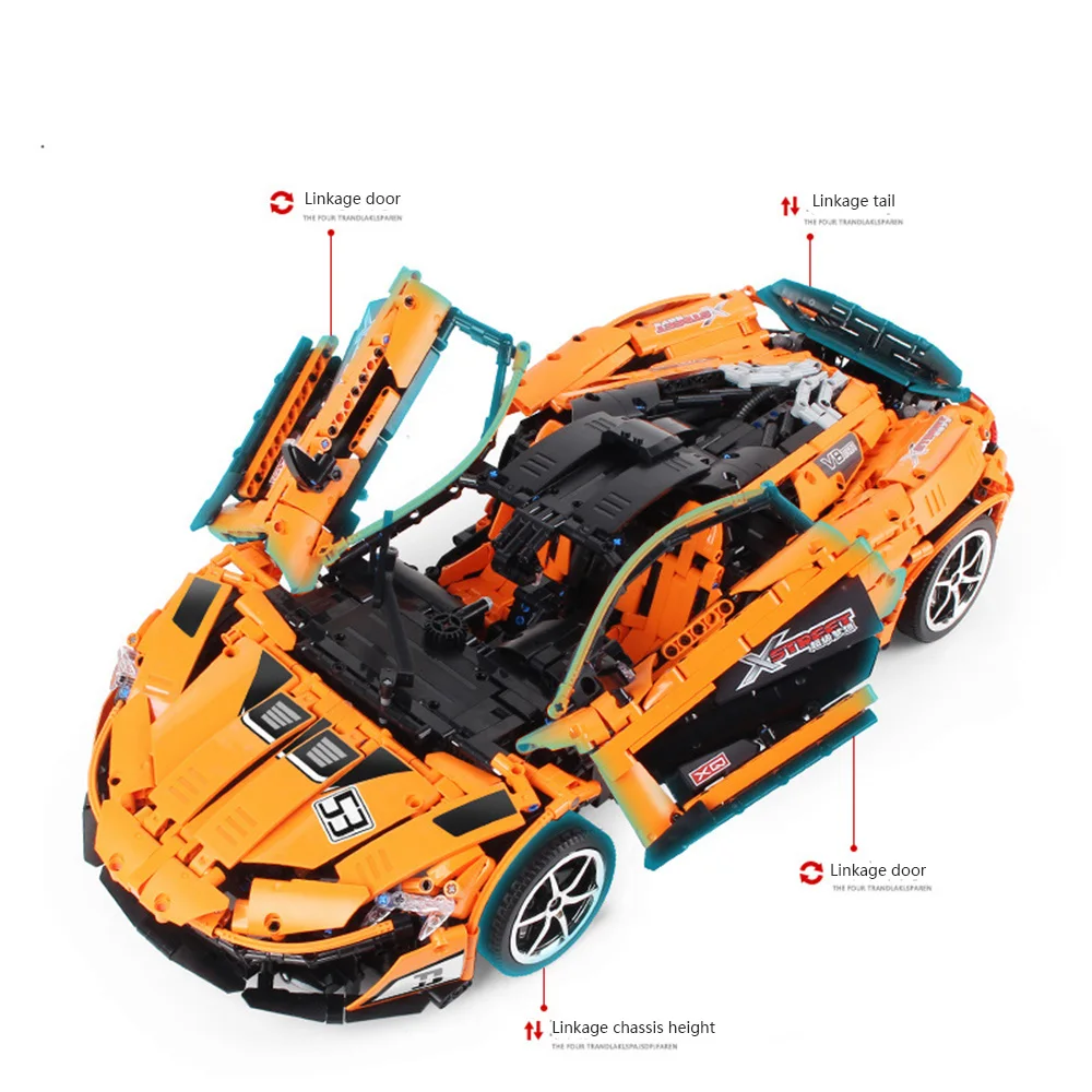 Xingyu Technology McLarenly P1 спортивный автомобиль пазл для взрослых собранные строительные