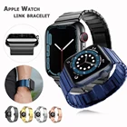 Браслет из нержавеющей стали для Apple Watch Series 7 6 SE 5 4 3 40 мм 41 мм 44 мм 45 мм, ремешок для iwatch 7 6 5