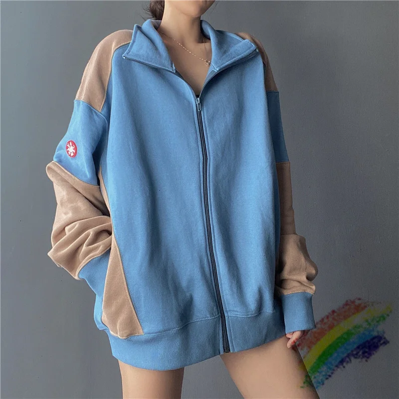 

Patchwork CAVEMPT C.E 20AW PANELED LIGHT ZIP SWEAT HOODY Women Men 1:1 High Quality Hoodie CAV EMPT Pullover
