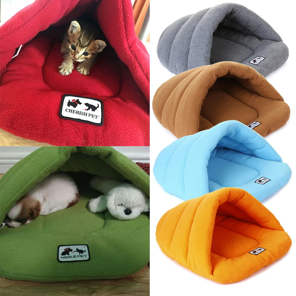 Щенок домашнее животное кот собака мягкий теплый гнездо питомник кровать пещера