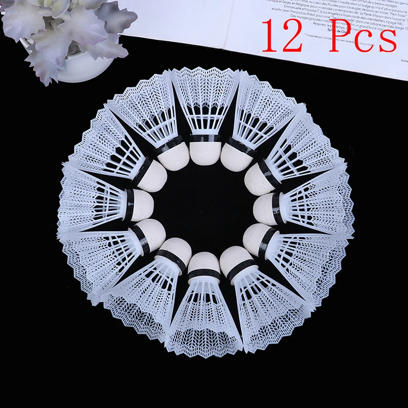 

12Pcs/lot Badminton Shuttlecocks Goose Feather Badminton Balls Outdoor Sports Badminton Accessories Durable Badminton