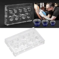 acrylic tattoo ink caps cup ink pot microblading paint pigment cups display holder for needle grip tattoo accessories