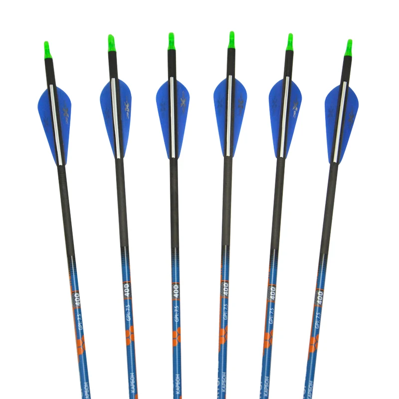 Стрелы из чистого углеродного волокна SHARROW 12 шт. стрелы для охоты 31 дюйм стрельбы