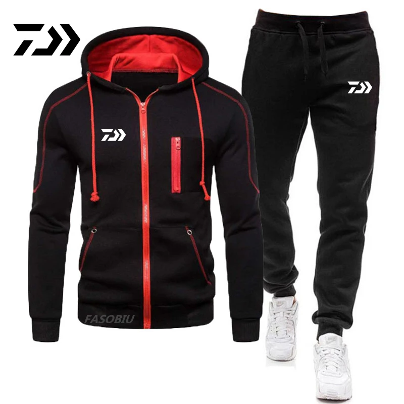 

Winter Autumn Fishing Clothes Spring Men's Outdoor Sports Fishing Suit Stand-up Collar Casual Windproof Fishing Hooded Pullover