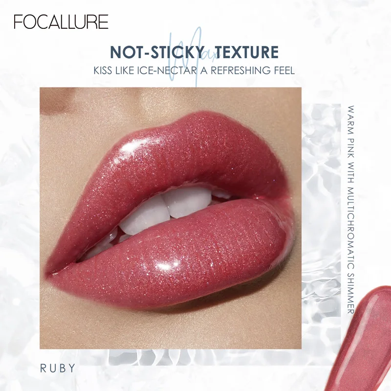 FOCALLURE Plumpmax питают губы Сияющие блестящие на весь день блеск для макияжа губ |