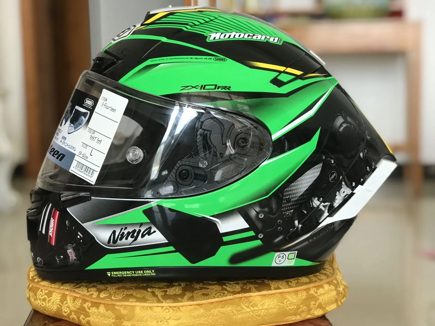 Мотоциклетный шлем на все лицо X14 ZX-10RR зеленый для езды мотоцикле гоночный