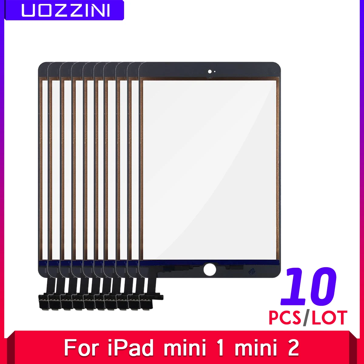 10 шт./лот для ipad mini 1 2 A1432 A1454 A1455 A1489 A1490 A149 Сенсорное стекло Панель планшета Сенсор +