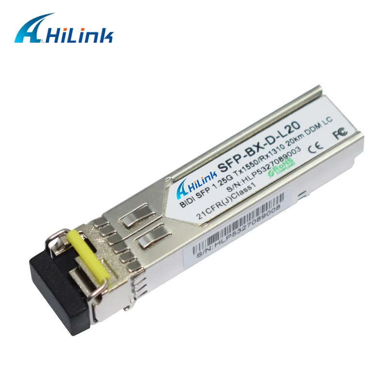 Бесплатная доставка! BIDI SFP 1 25G TX1550/RX1310 20KM DDM LC sfp модуль хорошая цена | Мобильные