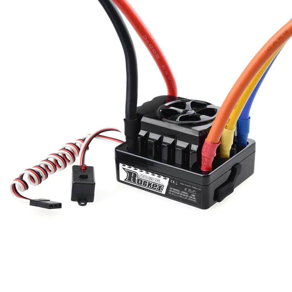 Rocket 45A/60A/80A/120A/150A Brushless Senseless Speed Controller with program card for 1/8 1/10 1/12 1/20 RC Car | Игрушки и хобби