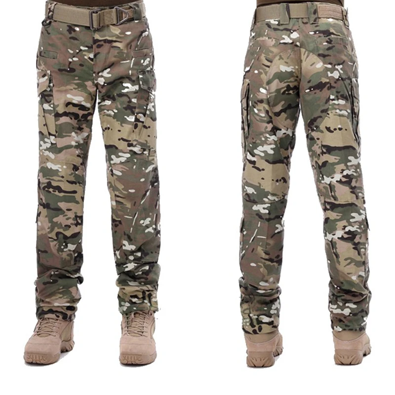 Men's Outdoor Hiking Trekking Pants Tactical Waterproof Camouflage Trousers Army Military ACU Climbing Hunting Combat Clothing