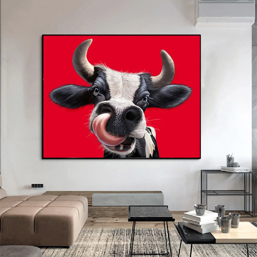 Новинка алмазная вышивка сделай сам с животными 5ddiy живопись Корова Стразы