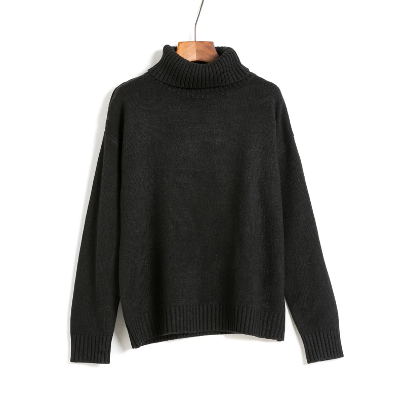 GOPLUS черный кофта женская зима осень 2019 водолазка вязаный свитер женский одежда с