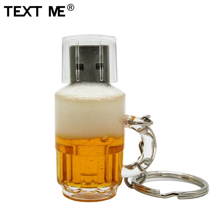 TEXT ME cool креативная пивная кружка стиль usb2.0 4 ГБ 8 16 флеш накопитель USB 32 флешка