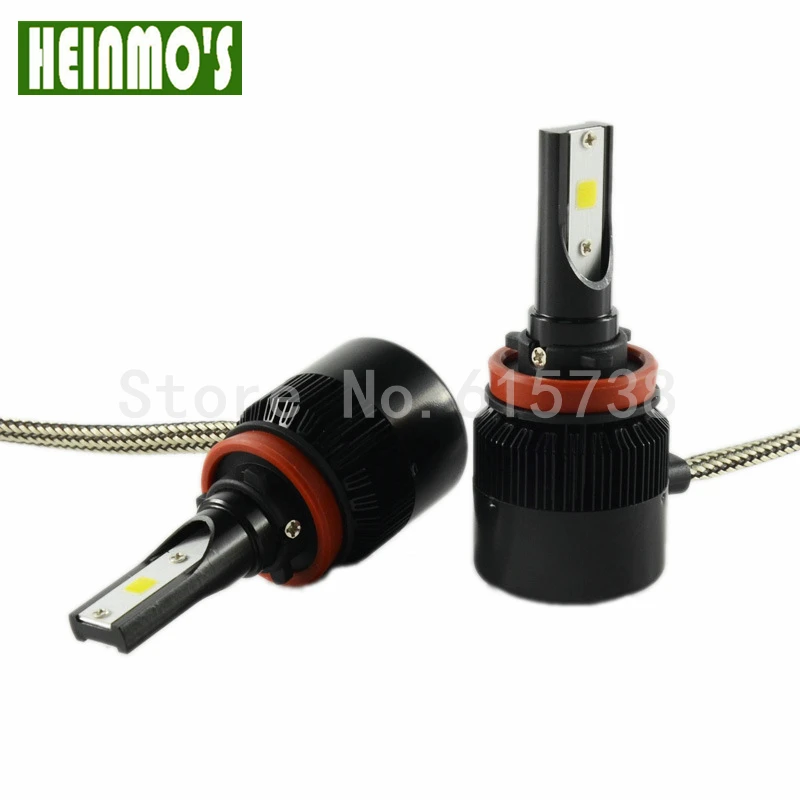 2 * светодиодный налобный фонарь H8 H9 H11 Авто H7 H3 H1 H4 дальнего ближнего света Plug Play