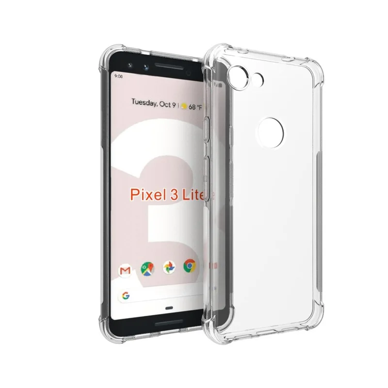 For Google Pixel 2 3 4 3a XL Case Cover Shockproof Transparent Clear Silicone Soft Protective Housing Shell |