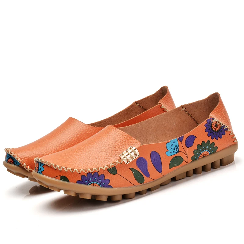 

Лоферы женские из натуральной кожи, повседневные мягкие удобные, без застежки, плоская подошва, Размеры 35-42