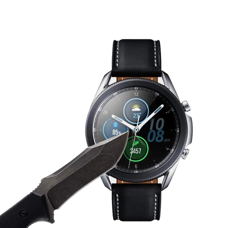 Стекло для часов Samsung Galaxy watch 3 45 мм 41 Active 2 44 40 Gear S3/S2 полноэкранная пленка HD