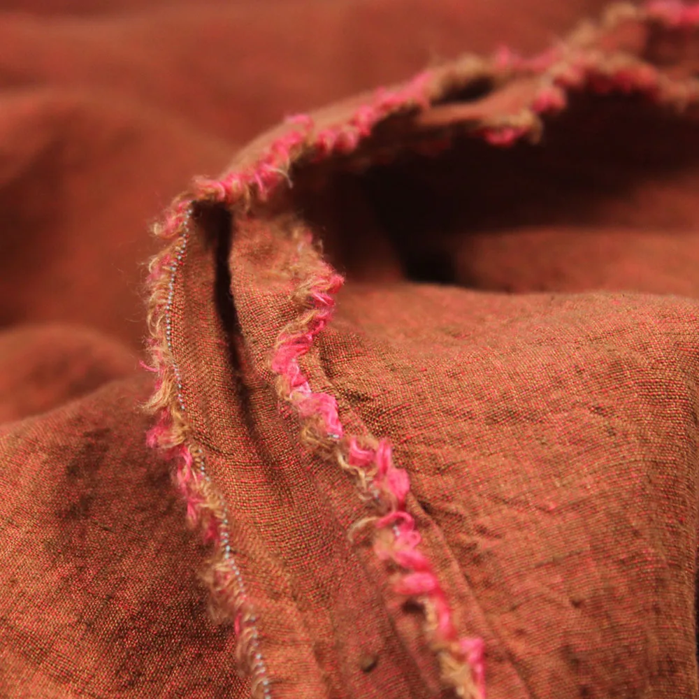 

Однометровая высококачественная ткань из чистого льна, пряжа с высоким количеством и высокой плотностью, окрашенная ткань, юбка, ткань для ...