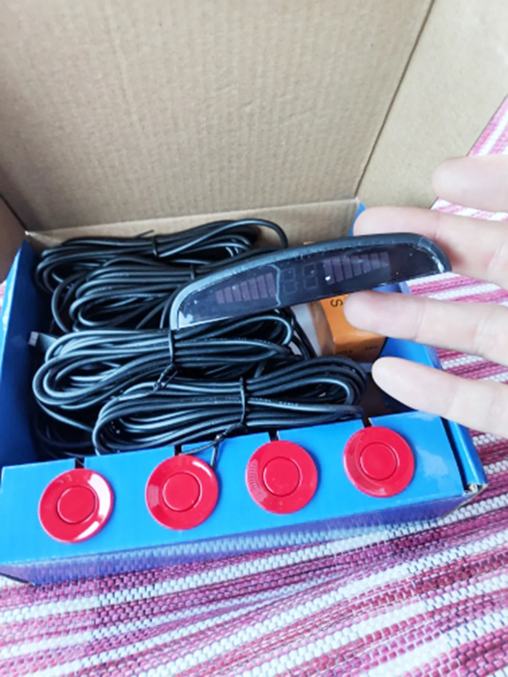 Автомобильный парковочный датчик 12 В с 4 датчиками s автомобильная обратная и