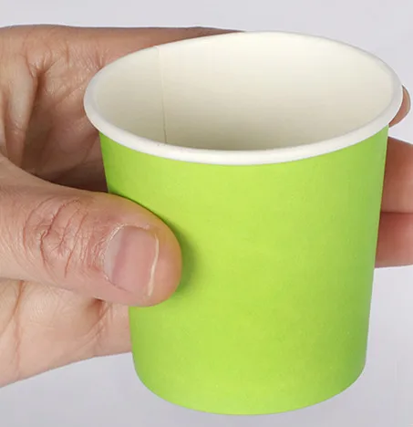 cup 100 шт 100 мл маленькая одноразовая кофейная чашка 4 унции вино молоко чай йогурт фруктовый сок мини вкус Чашки Десерт бумажные кружки с крышками - Цвет: cup