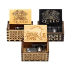 Деревянная музыкальная шкатулка, элегантная королева, Красавица и чудовище, 1 шт., украшения на день рождения, музыкальная тема ручной работы