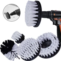 4pcs drill power scrub clean brush for leather plastic wood furniture car interiors cleaning power scrub accessories