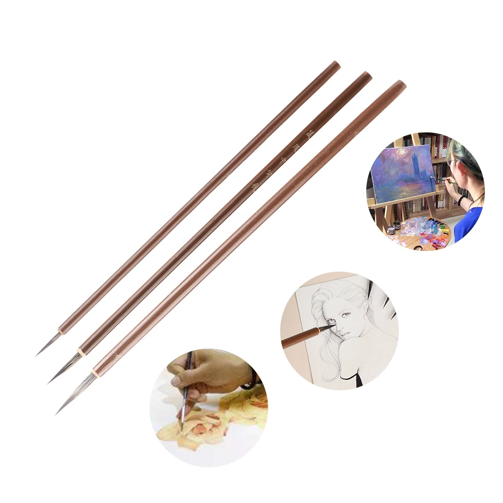 Бамбуковая ручка для рисования 1/3 шт. новинка кисть акварельная краска