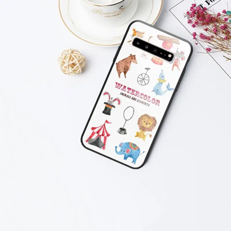 

Circus Glass Phone Case For Samsung Galaxy S20 Ultra S10 S9 S8 S7 Plus Edge S10 E Lite Note 8 9 10 Pro Cover