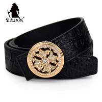 mens belt luxury brand high quality gold belt crocodile pattern designer punk style fashion jeans black waistband belt for men