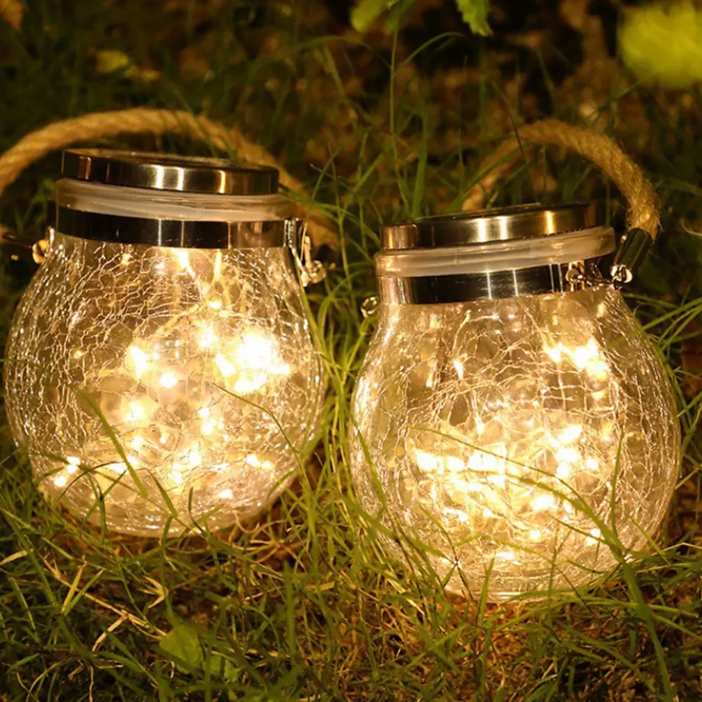 

Уличный круглый водонепроницаемый светодиодный светильник на солнечной батарее, 30 светодиодов, садовая сказочная лампа для балкона, украш...