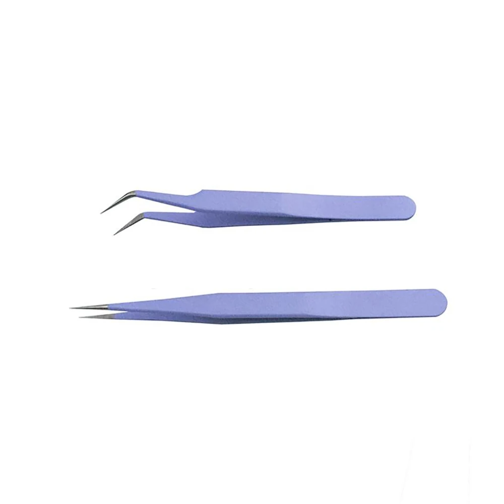 Антистатические пинцеты для бровей нержавеющая сталь 1 шт. пинцет наращивания