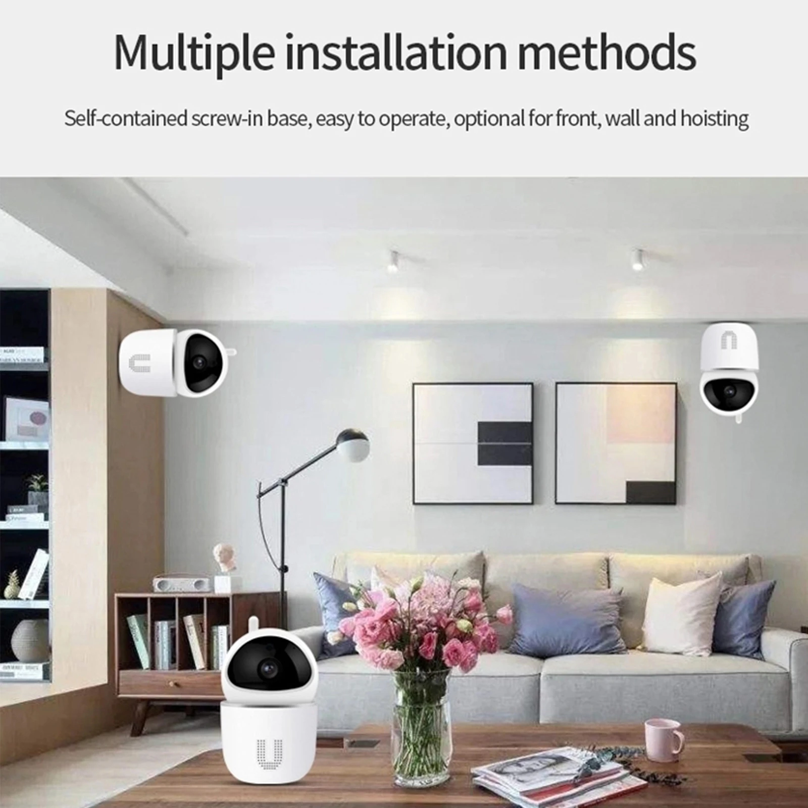 

1080P Wi-Fi Home Security Camera Indoor Surveillance IP Camera with Sound Detection, Motion Detection and Tracking,Two-Way Audio