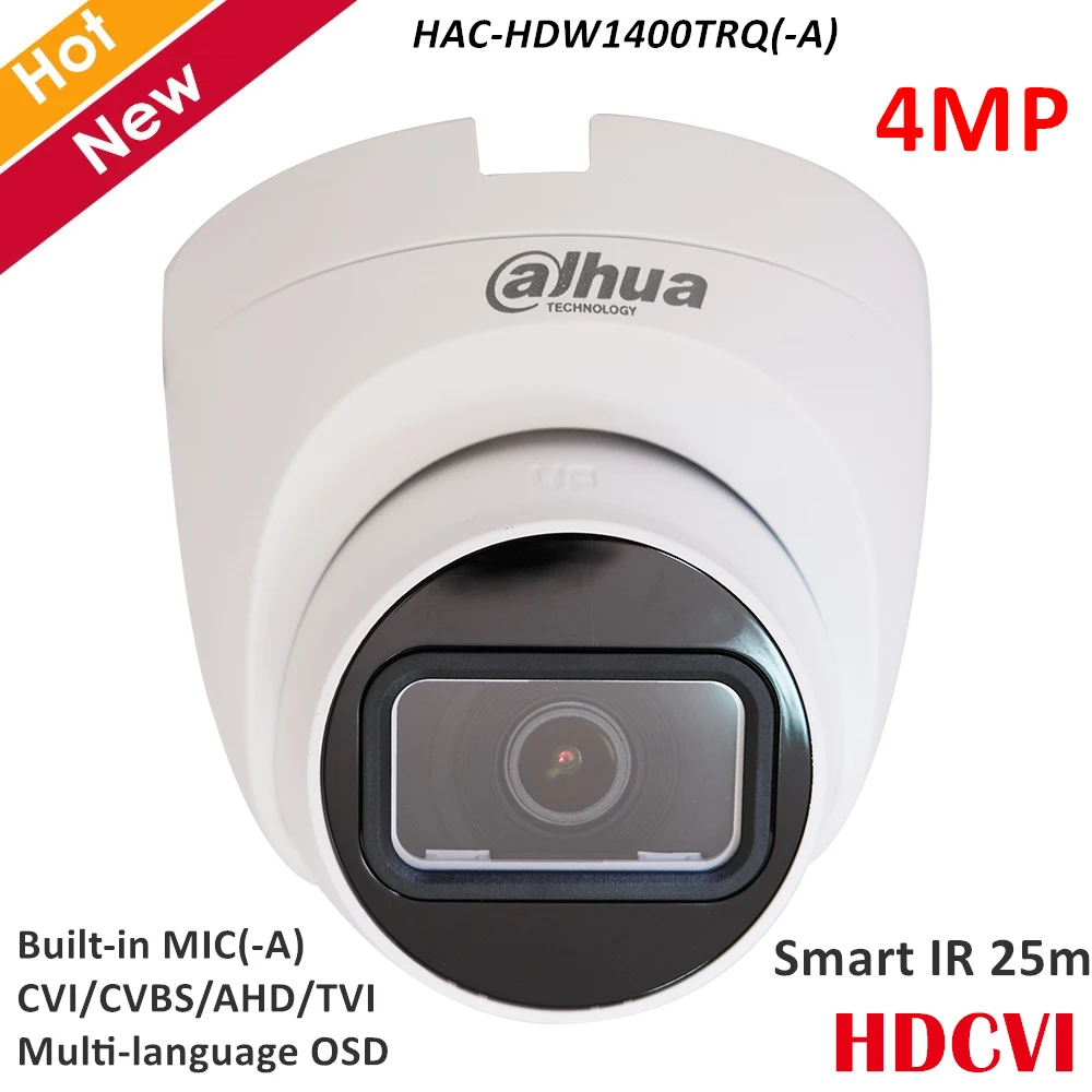Камера Dahua 4MP HDCVI быстрая установка ИК-камеры для очков встроенный микрофон (-A)