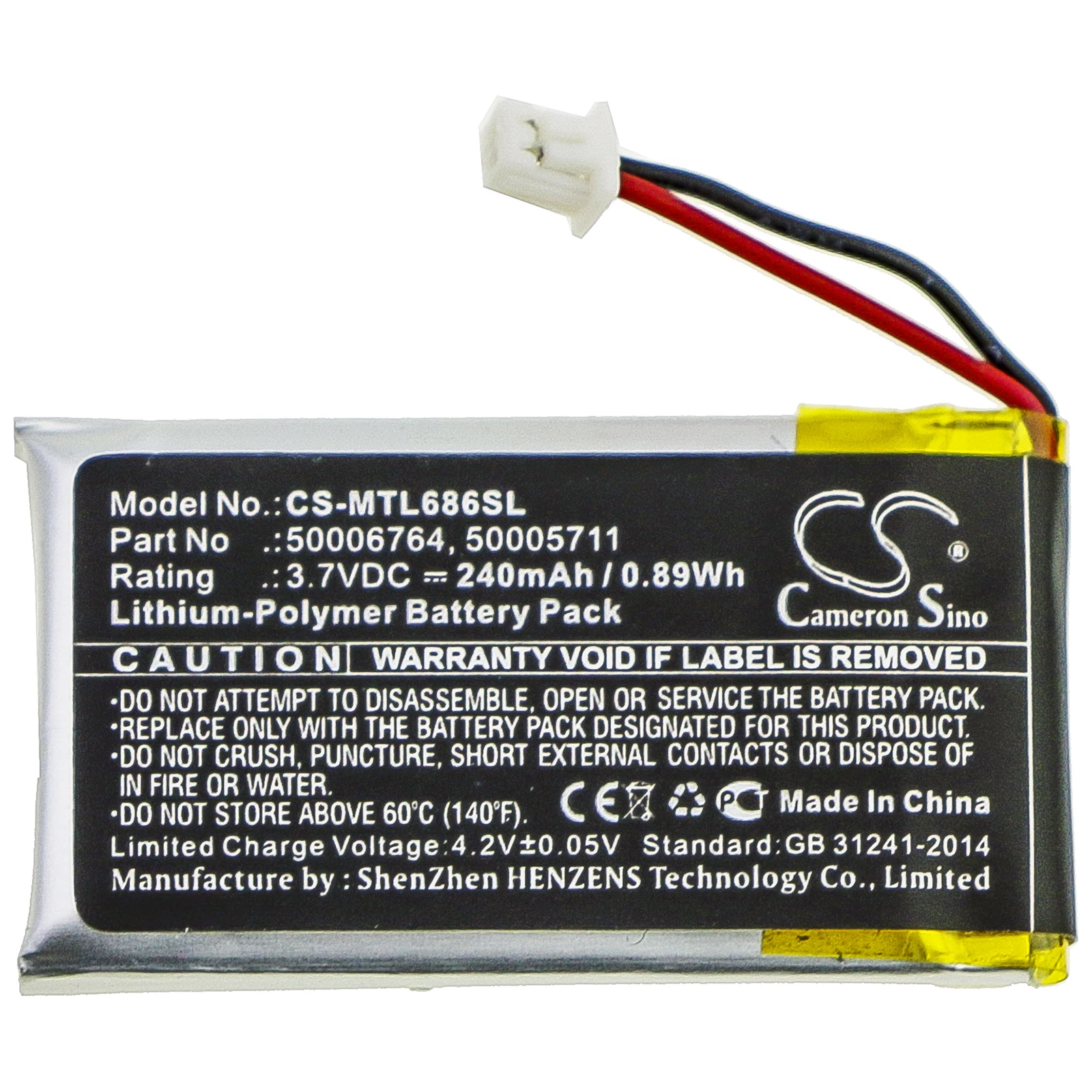 

Cameron Sino 240mAh Battery for Mitel 6865i,6863i,6865,6867i,6869,6869i,6905,6900,6910,6920,6930,6940
