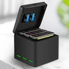 Умное зарядное устройство TELESIN на 3 слота, литий-ионные аккумуляторы, 2 TF-карты для хранения, аксессуары для экшн-камеры DJI Osmo