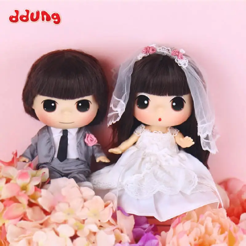 

Ddung Doll Lovers Wedding Dress Gift Box Romantic Valentine's Day Wedding Gifts Arrangements Girl Toys
