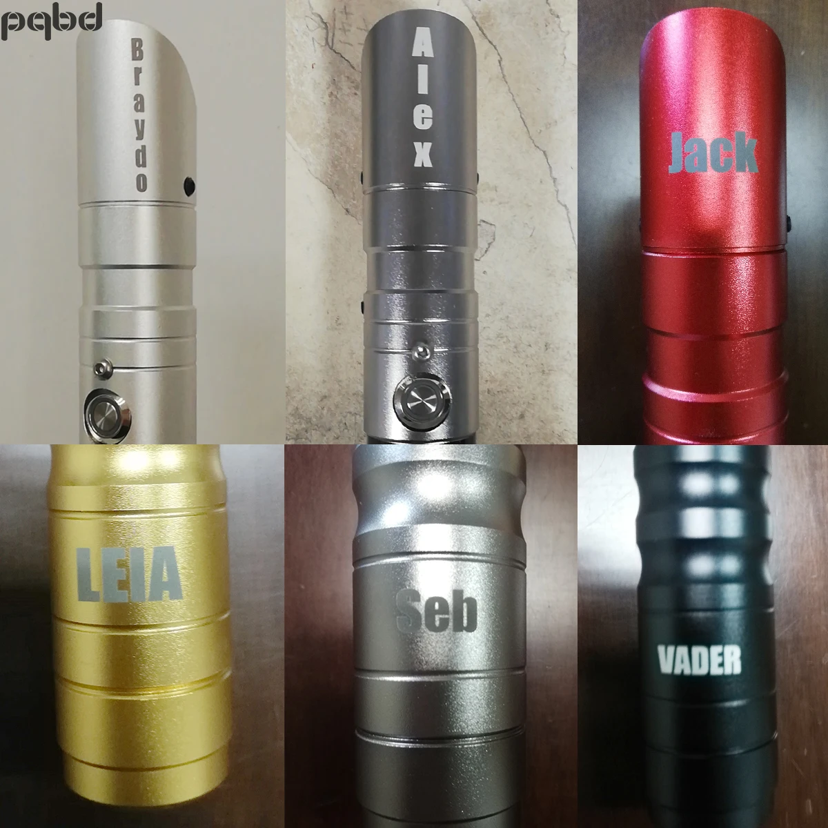 

pqbd Personalized Custom Lightsaber RGB Laser Engraving Sword Force FX Metal Handle LED Saber Heavy DuelingCosplay Gifts