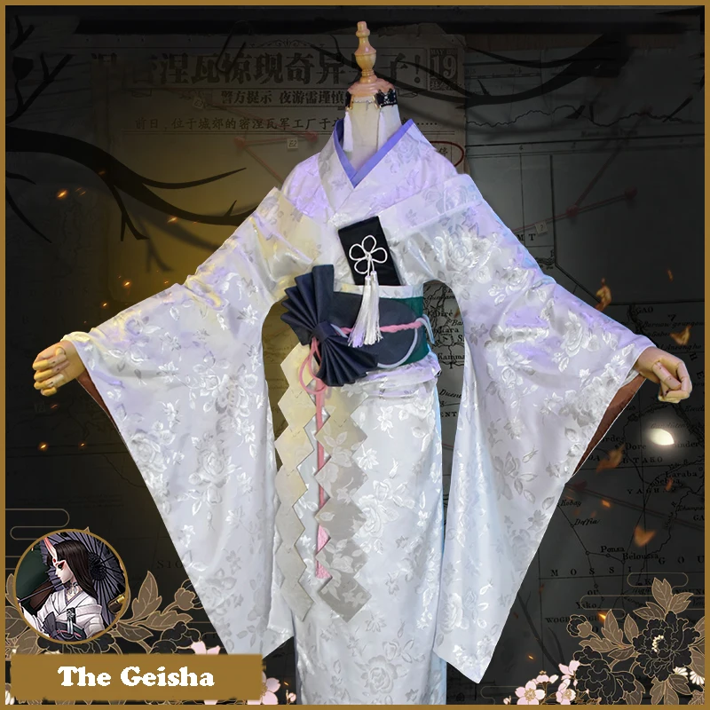 

Game Identity V Cosplay Costumes Hunter The Geisha Michiko Cosplay Costume Kimonos Skin Uniforms Clothes Suits Sets New