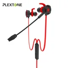 Игровая гарнитура Plextone G30 с микрофоном, внутриканальные стерео наушники с шумоподавлением и басами, с микрофоном для телефона, компьютера, ноутбука
