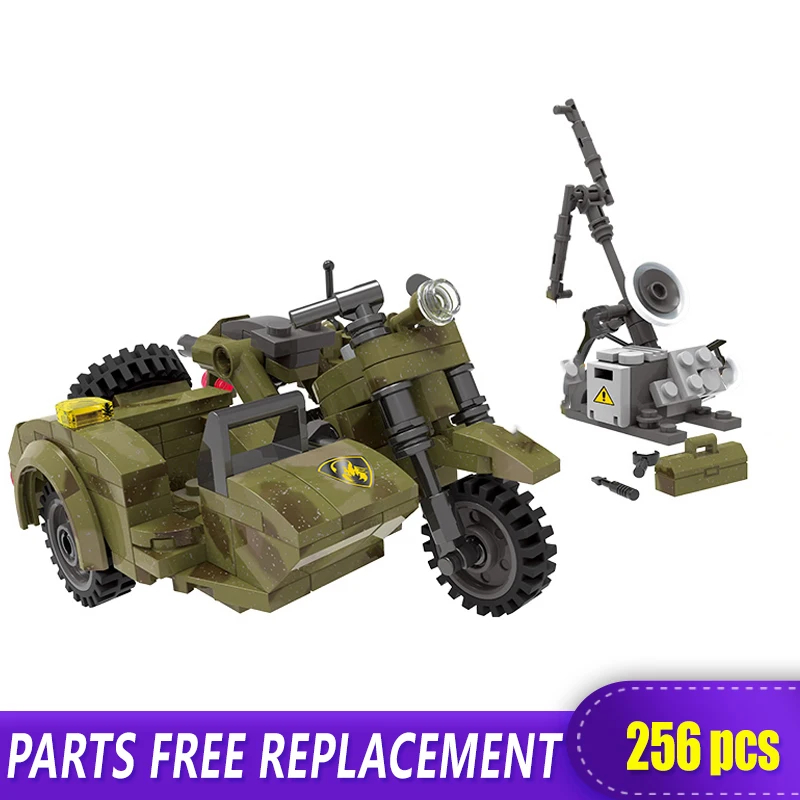 

XINGBAO 06008 Genuine 256Pcs Military Series The Leaning Motorcycle Set Building Blocks Bricks Funny Toys As Christmas Boy Gifts